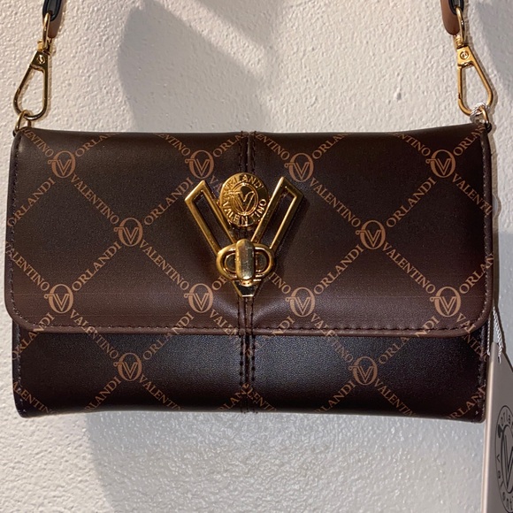 Valentino Orlandi Dark Brown Crossbody Bag NWT - Picture 2 of 11